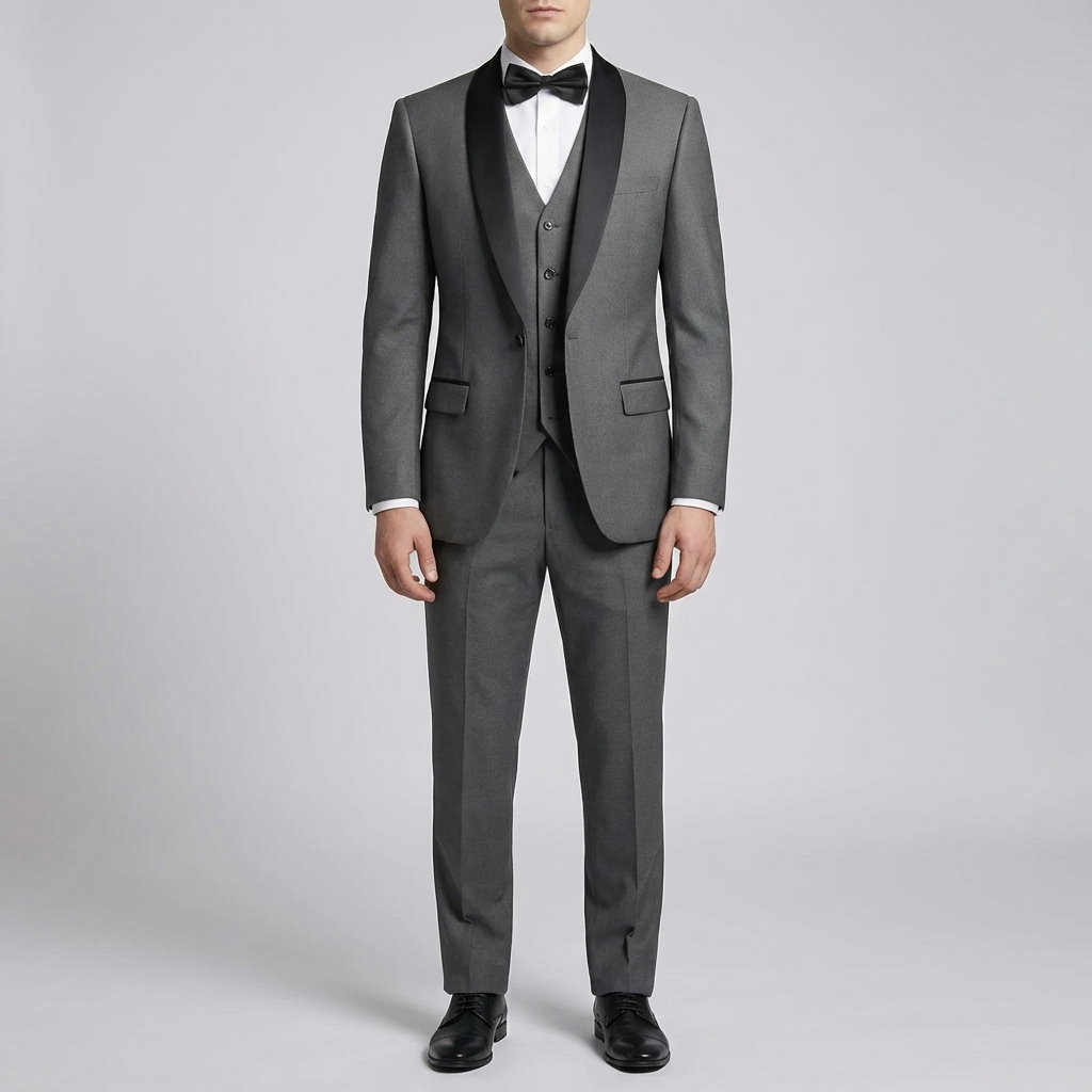 Slim Fit 3-Kappaleen Virallinen Puku Setti