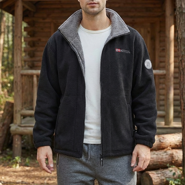 Tuulenpitävä ja Mukava Miesten Fleece Takki