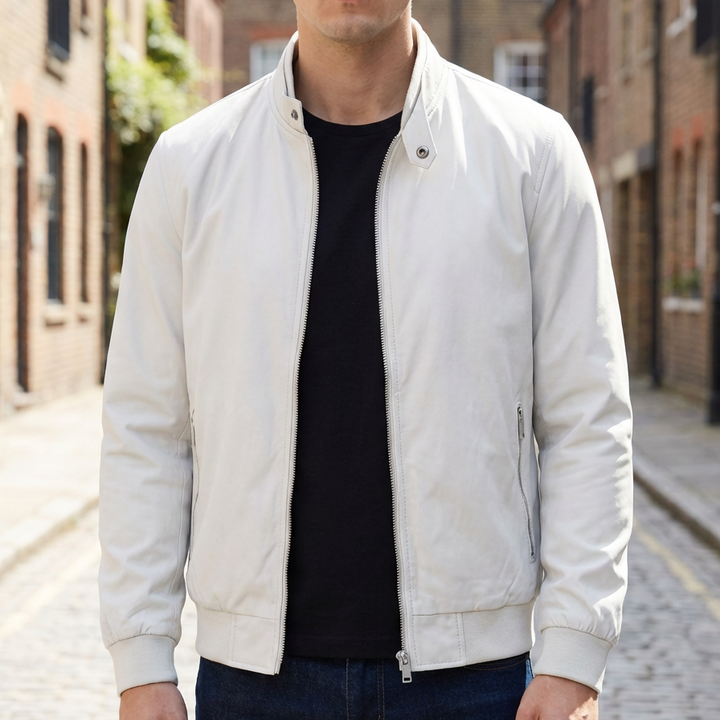 Urheilullinen Bomber-tyylinen Vetoketjullinen Takki Miehille