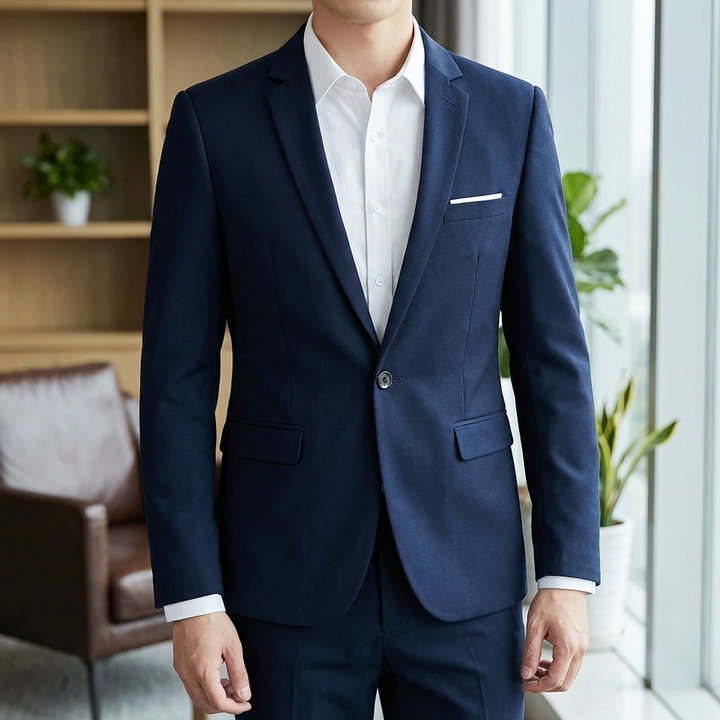 Tyylikäs Slim Fit Puku Miehille