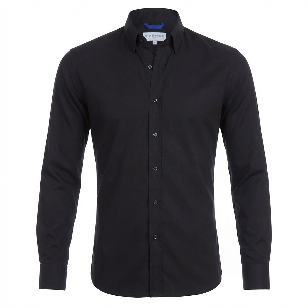 Slim Fit Pitkät Hihat Miehille