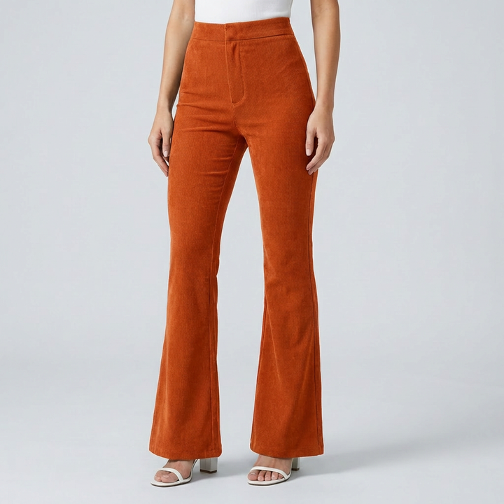 Trendy Korduroy Levy Housut Naisille