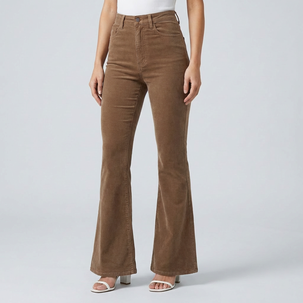 Trendy Korduroy Levy Housut Naisille