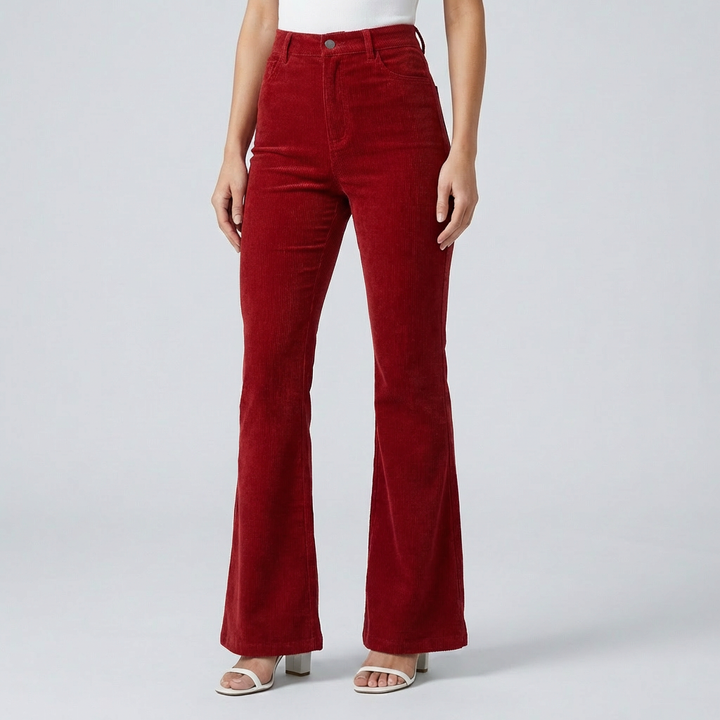 Trendy Korduroy Levy Housut Naisille