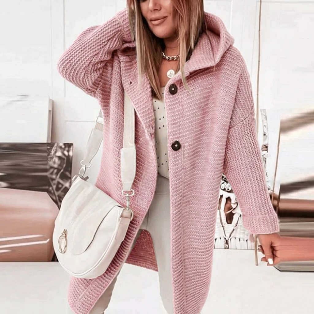 Neulecardigan Mukava Tyyli Viileille Päiville