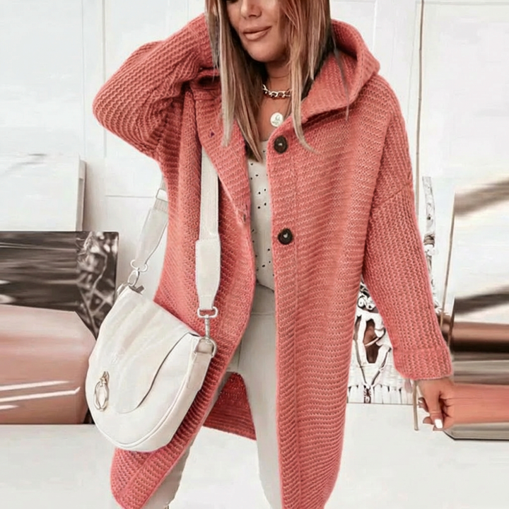 Neulecardigan Mukava Tyyli Viileille Päiville
