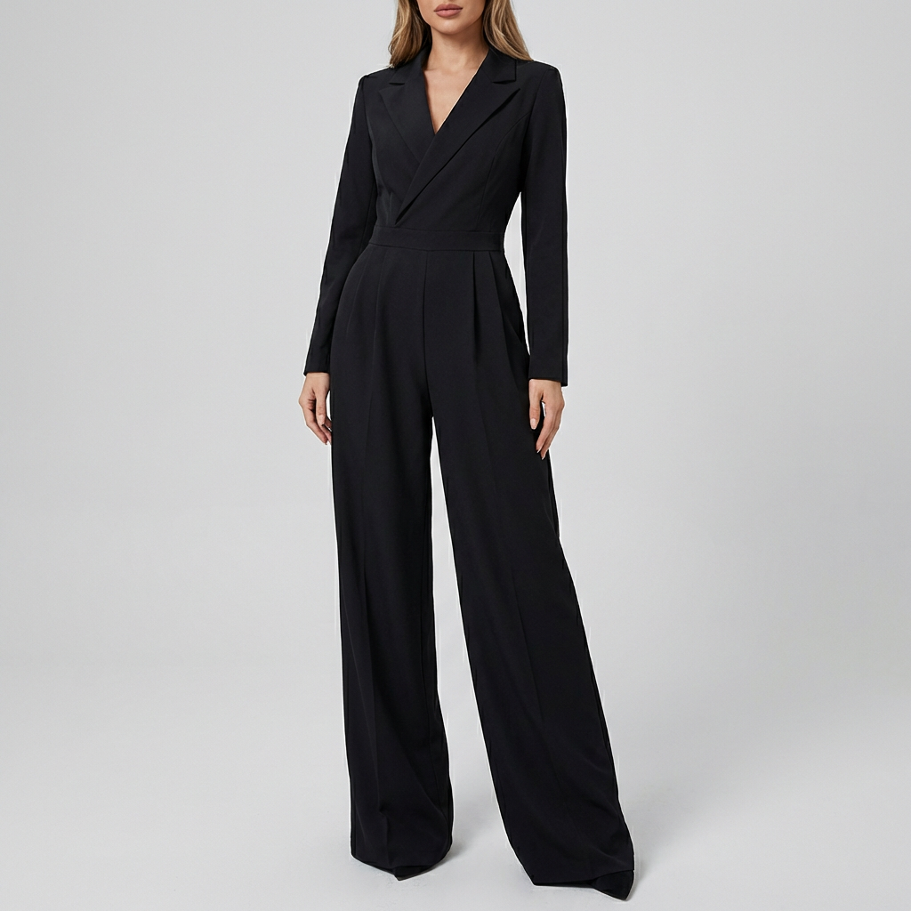 Tyylikäs pitkähiha jumpsuit naisille