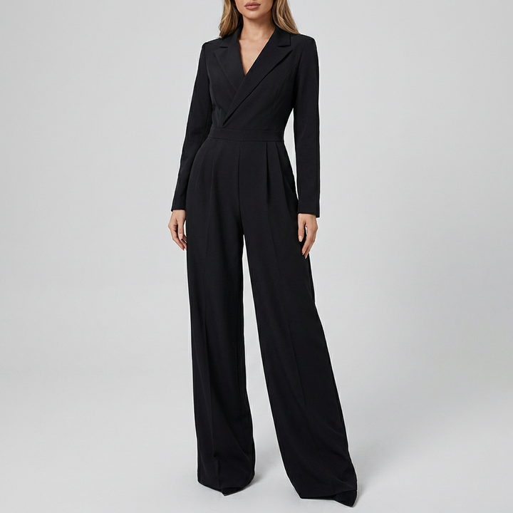 Tyylikäs pitkähiha jumpsuit naisille