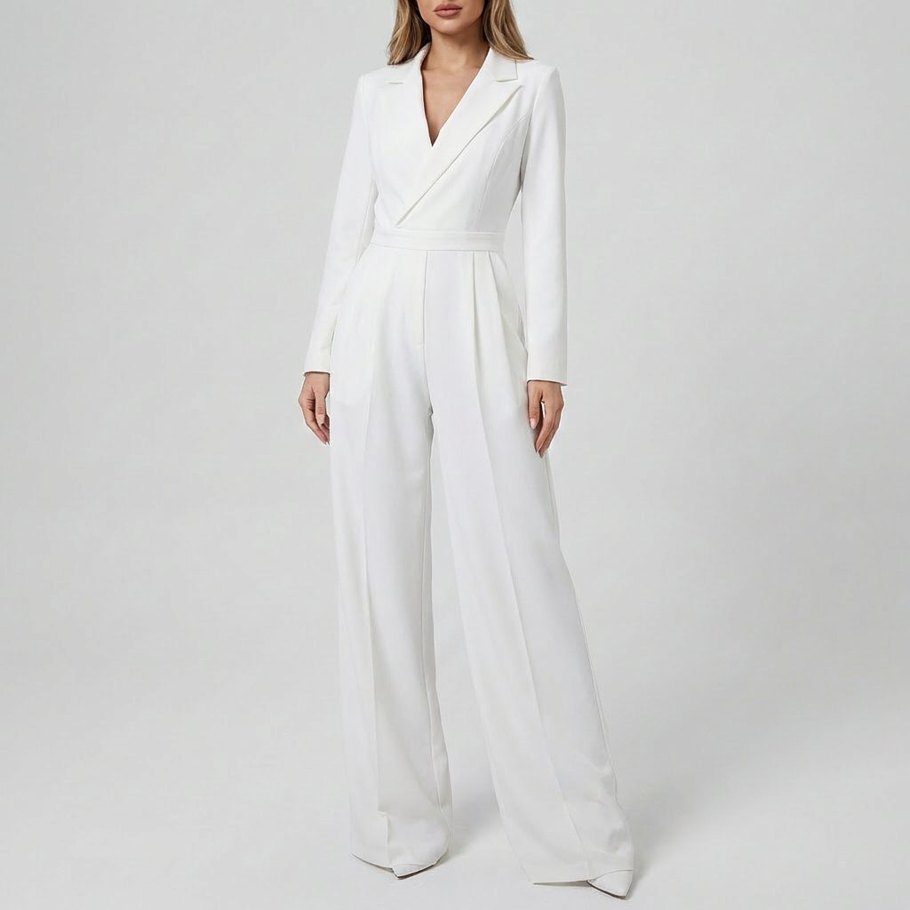 Tyylikäs pitkähiha jumpsuit naisille