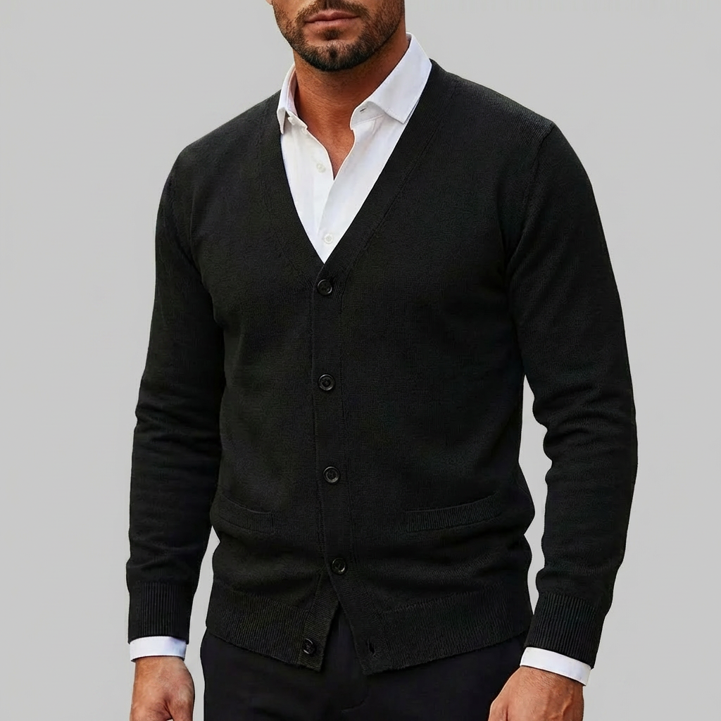 Neulecardigan miehille
