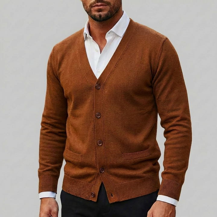 Neulecardigan miehille