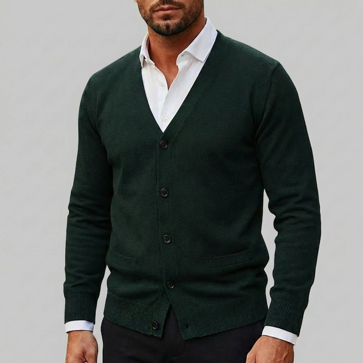 Neulecardigan miehille