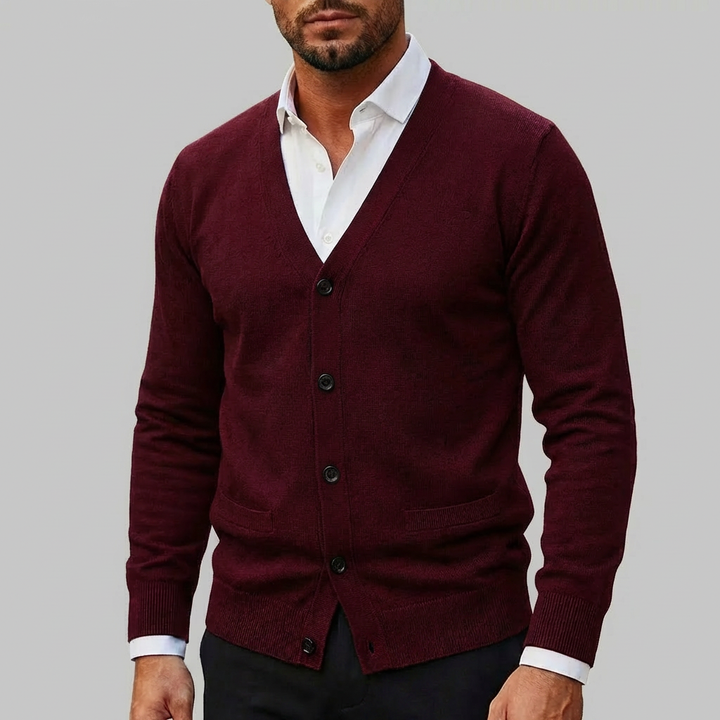 Neulecardigan miehille