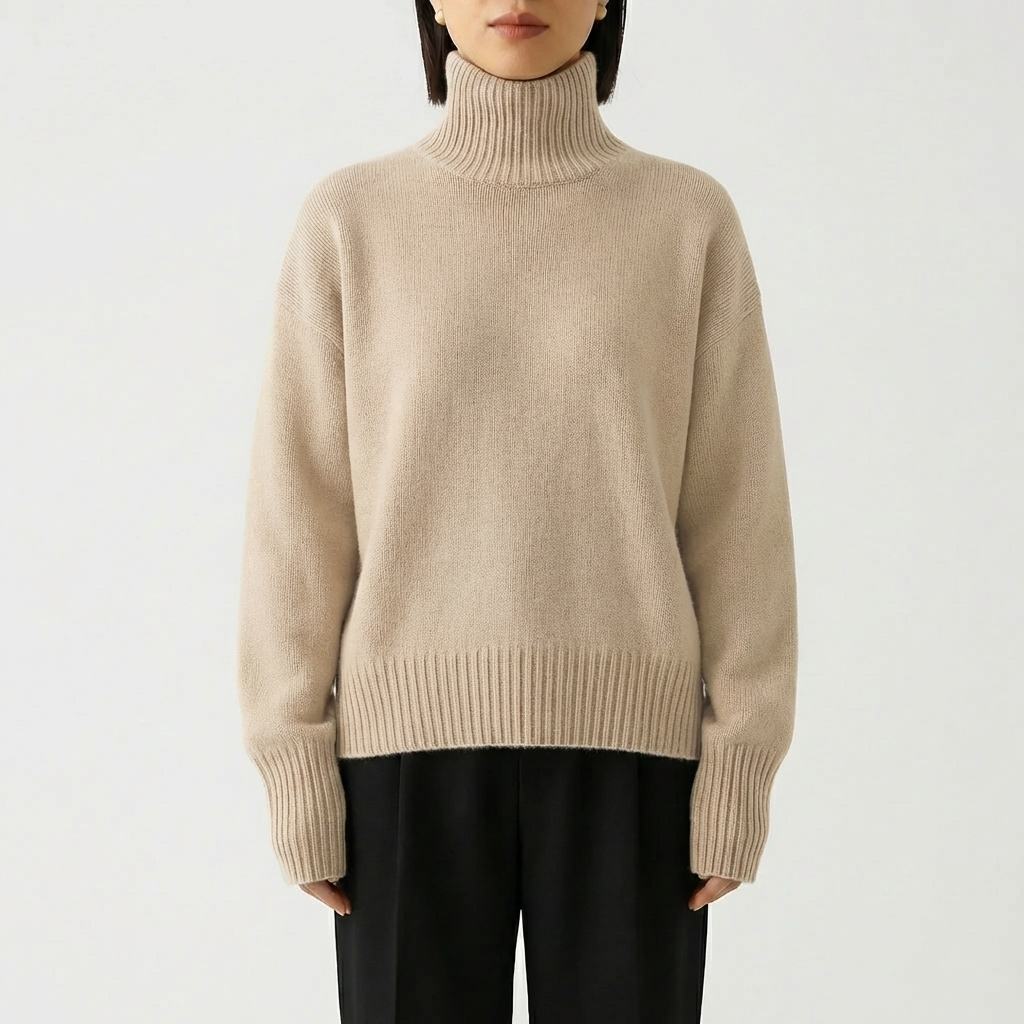 Rentoa Mitoitusta Turtleneck Poolopaita