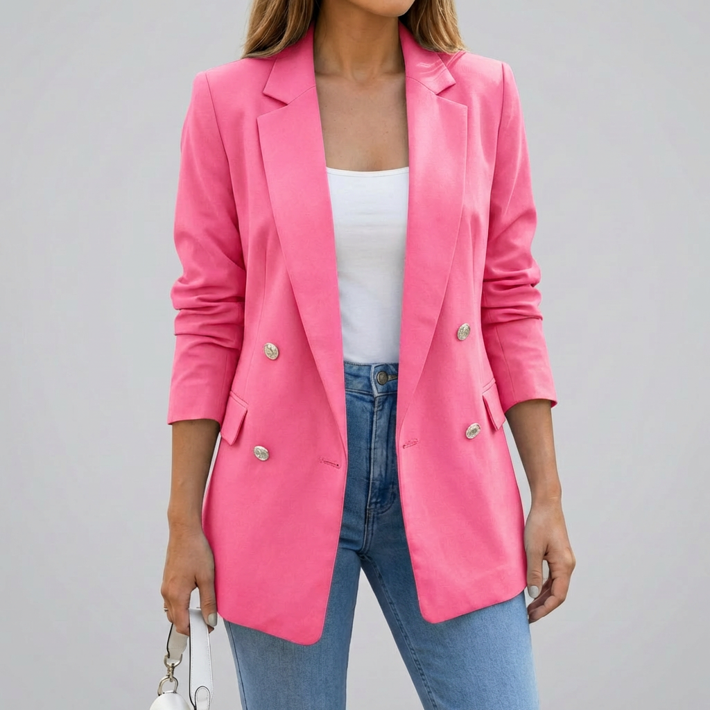 Muotitettu Kaksoisnapitus Blazer Naisille