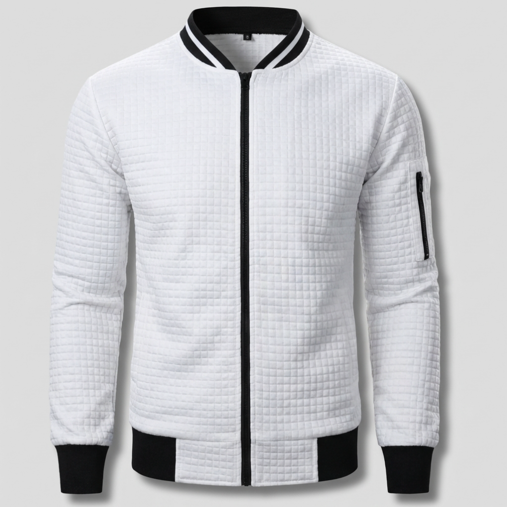 Mukava ja Lämmin Miesten Zip-Up Neule