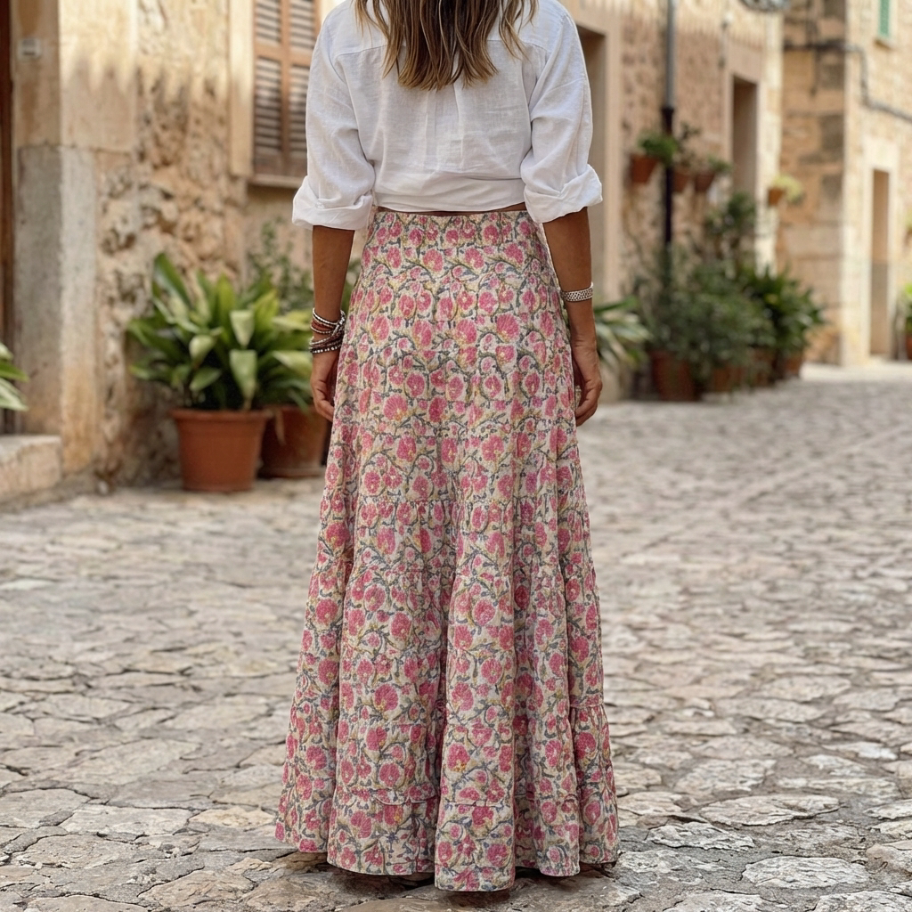 Boheemi Maxi Hame Printilla Naisille