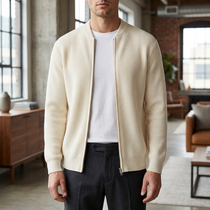 Lämmin ja Tyylikäs Neule Cardigan Miehille