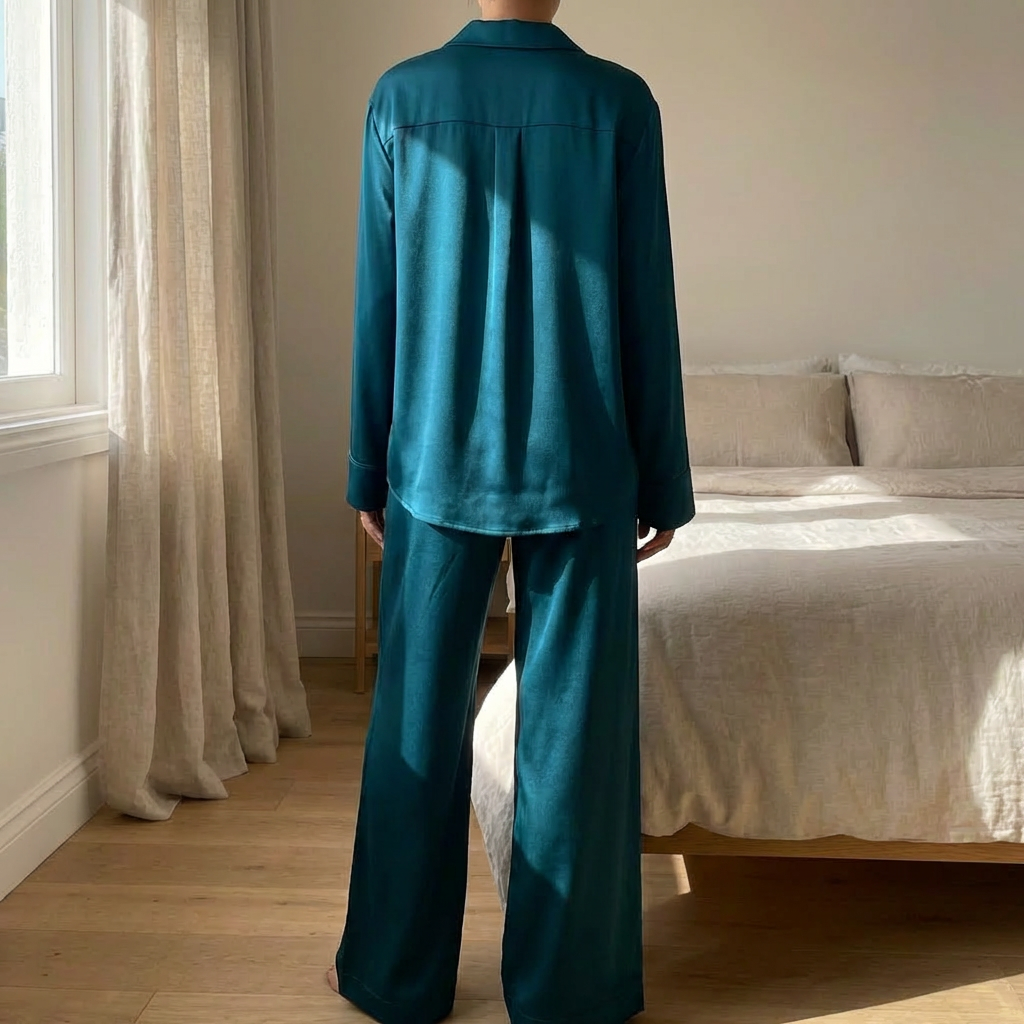 Naisten satiininen lounge-setti