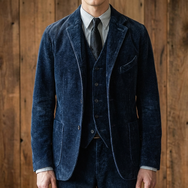 Tyylikäs Vintage Blazer ja Liivi Setti