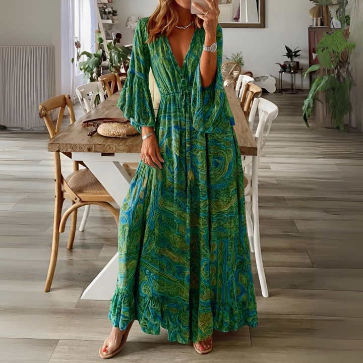 Naisten Boheemi Maxi Mekko