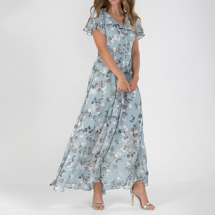 Vintage Kukkakuosi Maxi Mekko Naisille