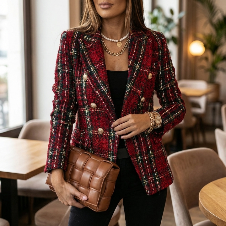 Naisten Blazer Kultanapeilla