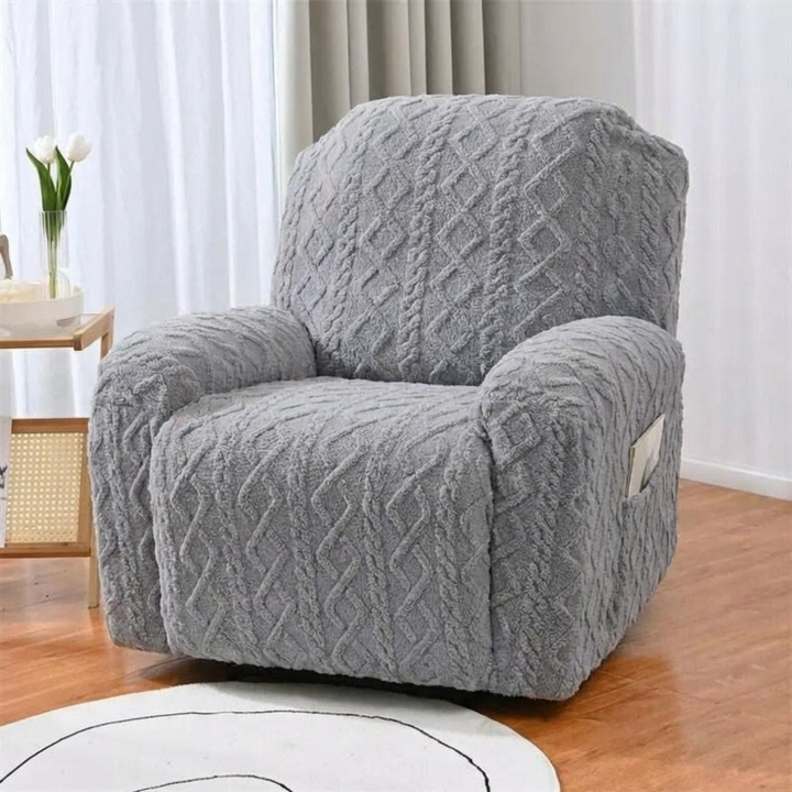 Pehmeä, Liukumaton Talvi Plyysirecliner Sofapeite