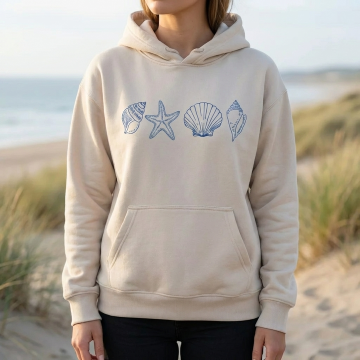 Naisten Merirosvo Kuvio Hoodie