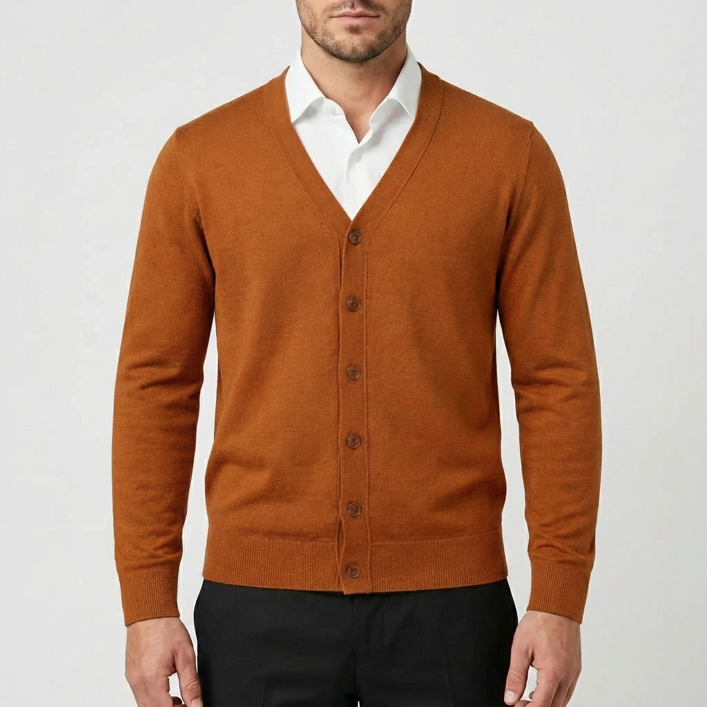 Napitettava Neulecardigan Miehille