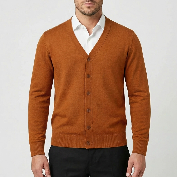 Napitettava Neulecardigan Miehille