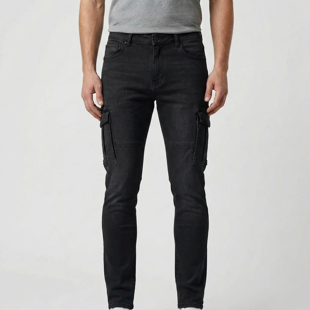 Slim Fit Stretch Kargo Farkut