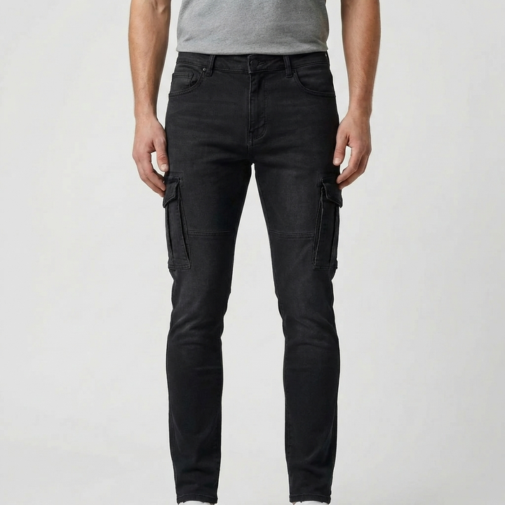 Slim Fit Stretch Kargo Farkut