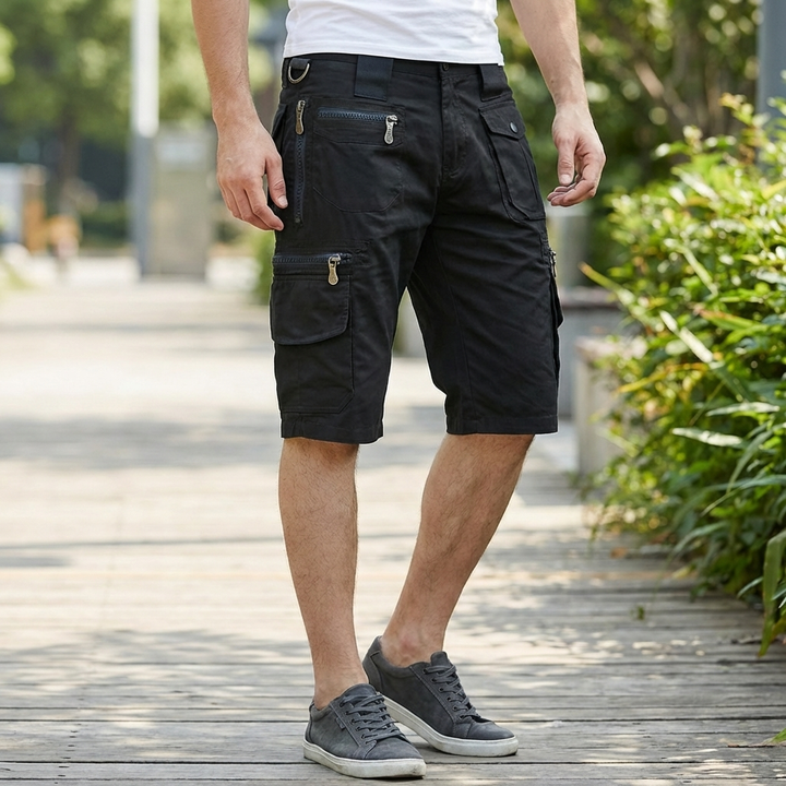Polvenpituinen cargo-shorts miehille
