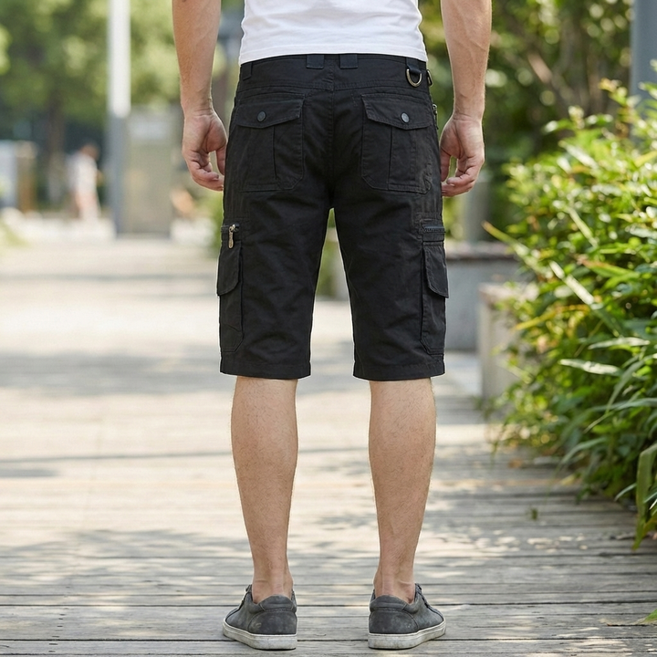 Polvenpituinen cargo-shorts miehille