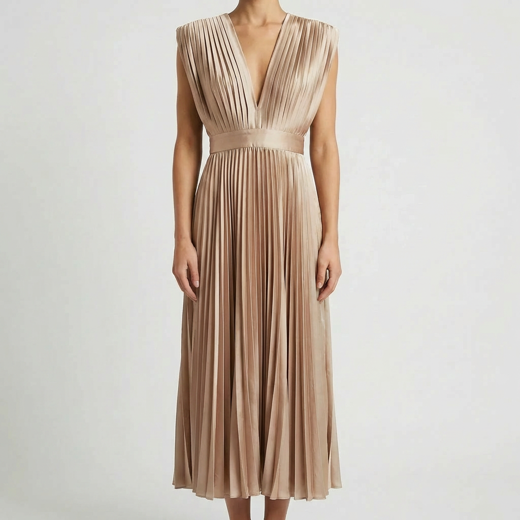Hihaton Pleated Midi Mekko