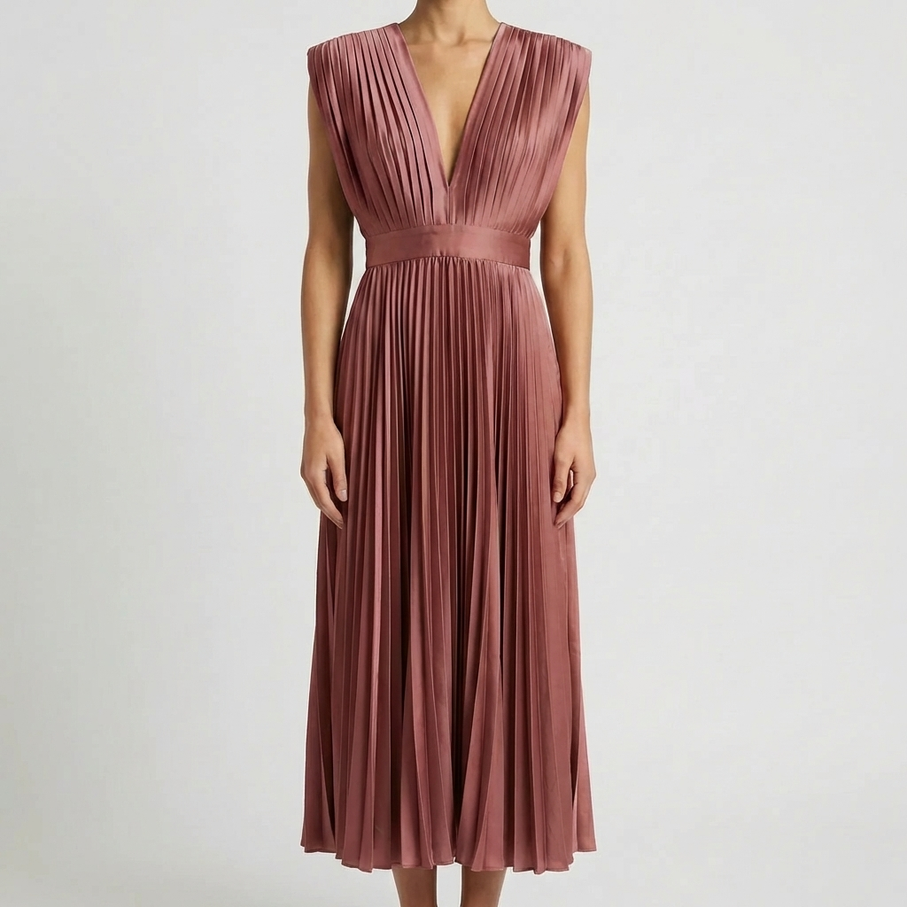 Hihaton Pleated Midi Mekko