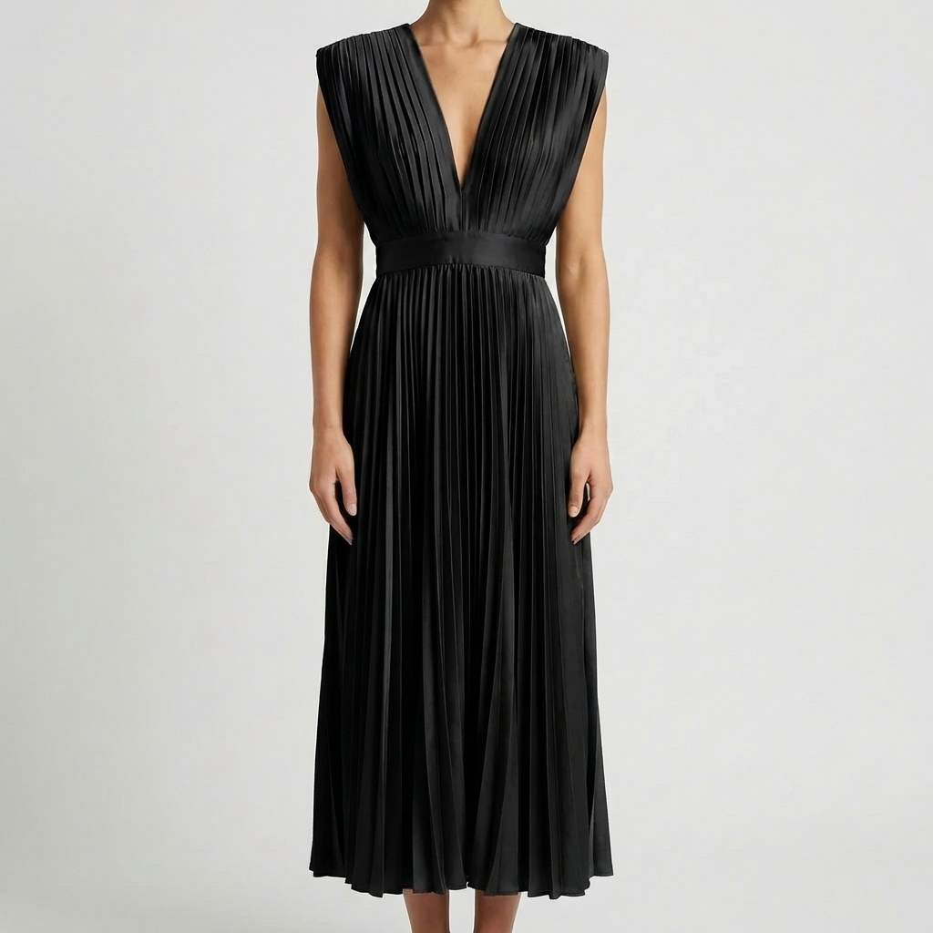 Hihaton Pleated Midi Mekko