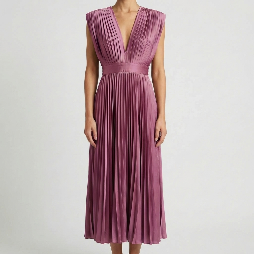 Hihaton Pleated Midi Mekko