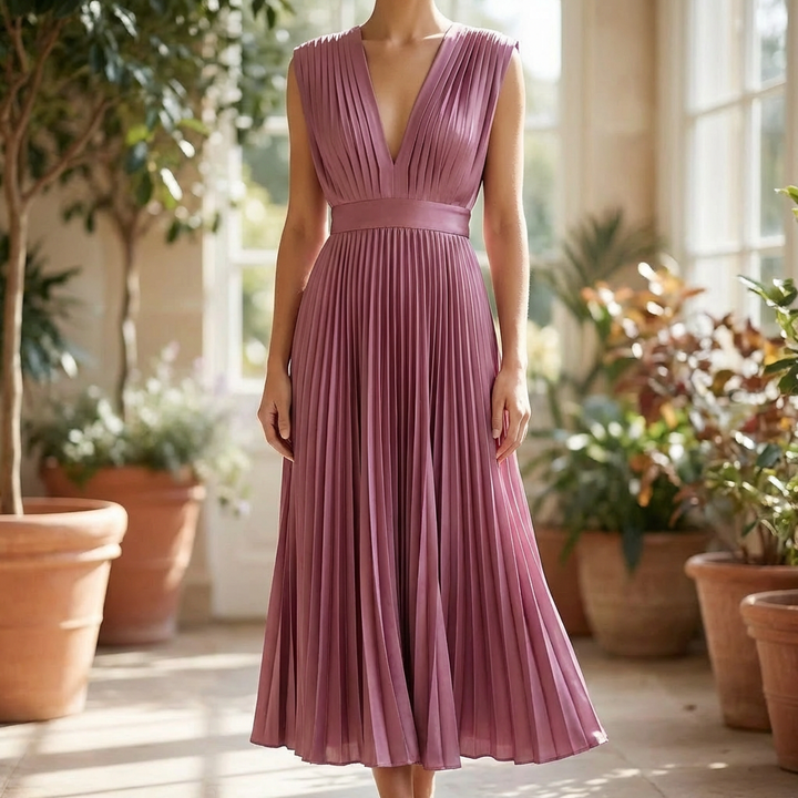 Hihaton Pleated Midi Mekko