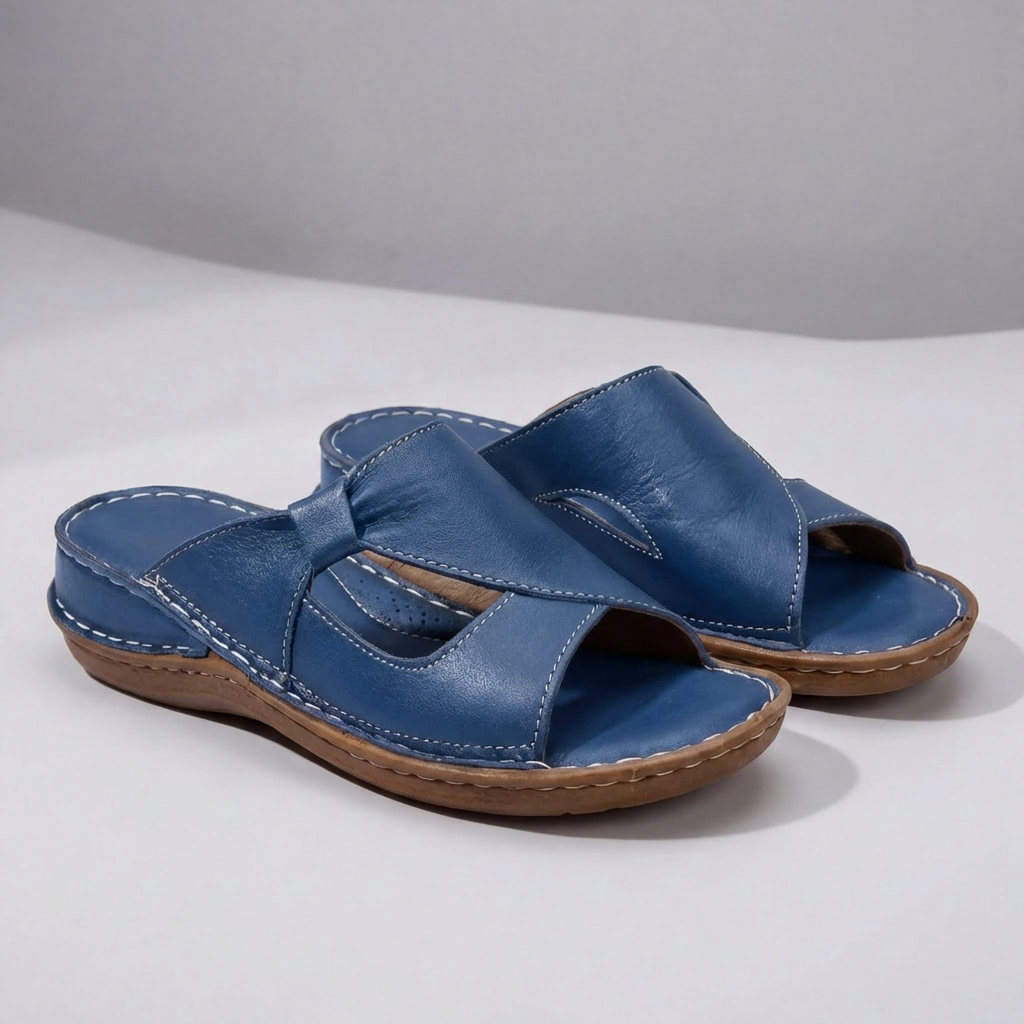 Slip-On Avoin-Varvas Rentosandaalit Naisille