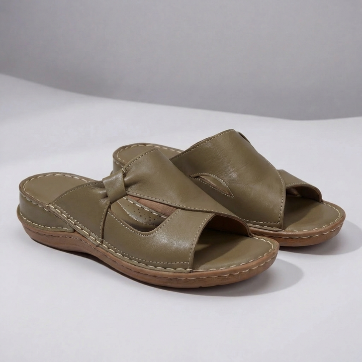 Slip-On Avoin-Varvas Rentosandaalit Naisille