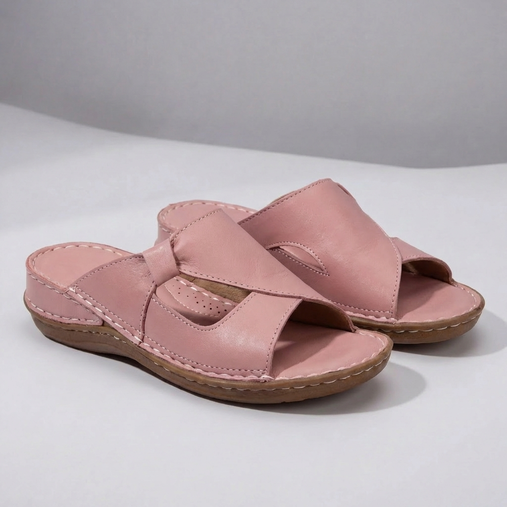 Slip-On Avoin-Varvas Rentosandaalit Naisille