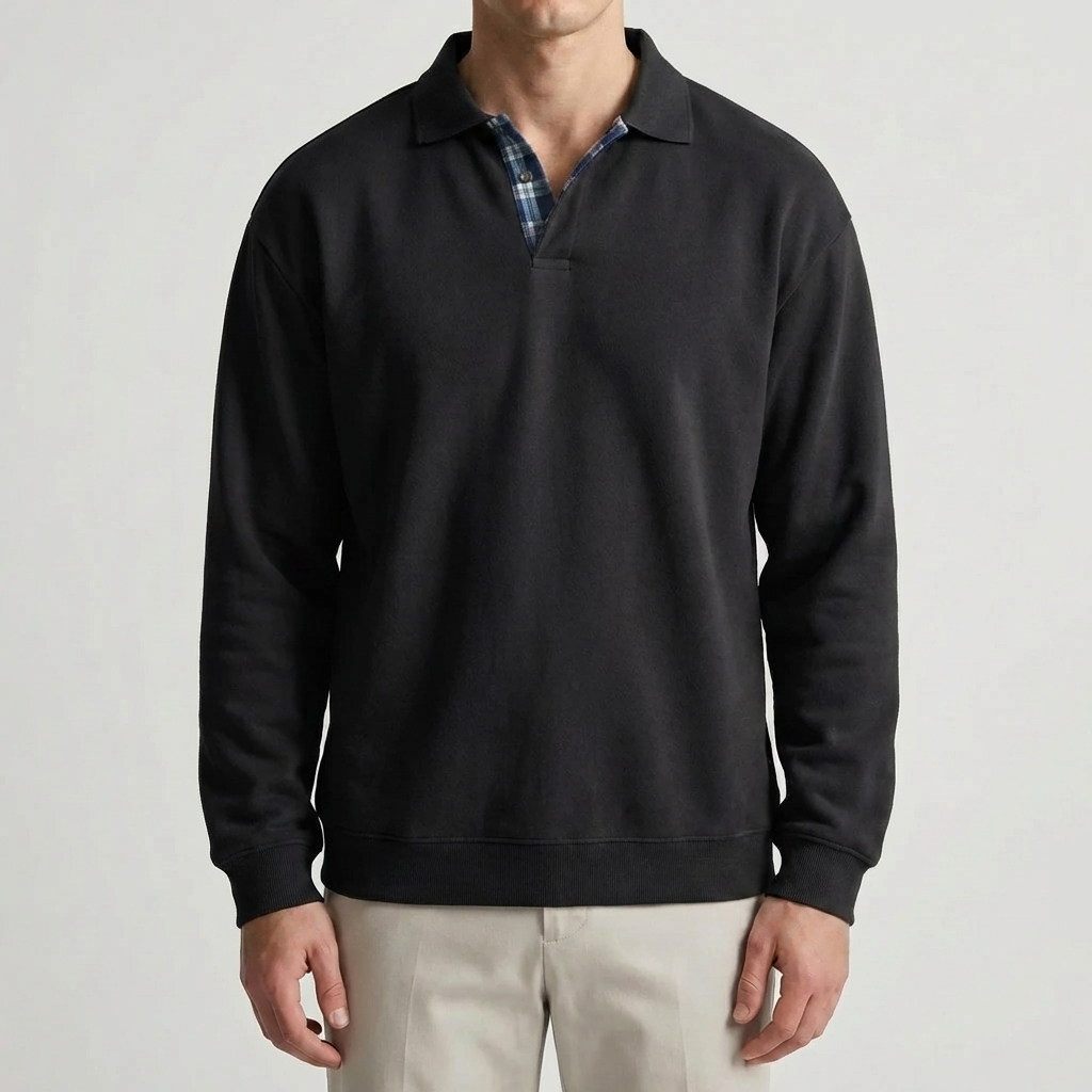 Pitkähiha kauluspaita pullover