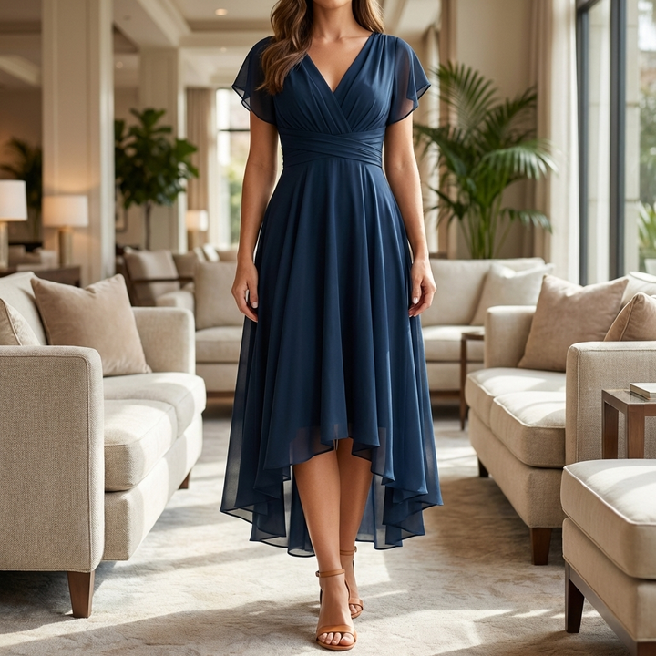 Elegantti Ajaton Shiffon Ilta Mekko Naisille