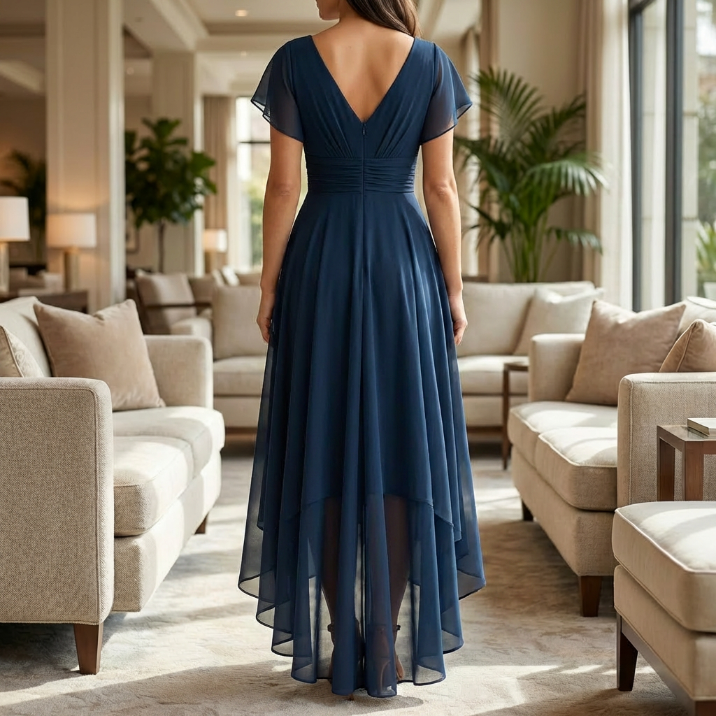 Elegantti Ajaton Shiffon Ilta Mekko Naisille