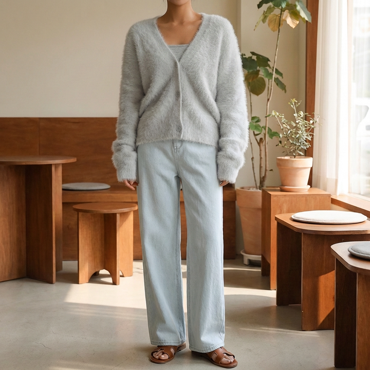 Luksusneulecardigan naisille