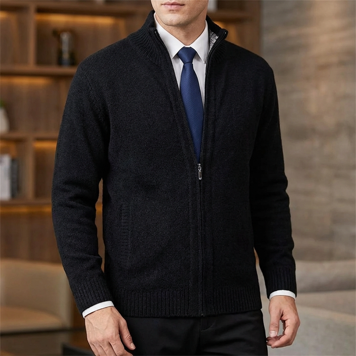 Zip-Up Cardigan Miehille