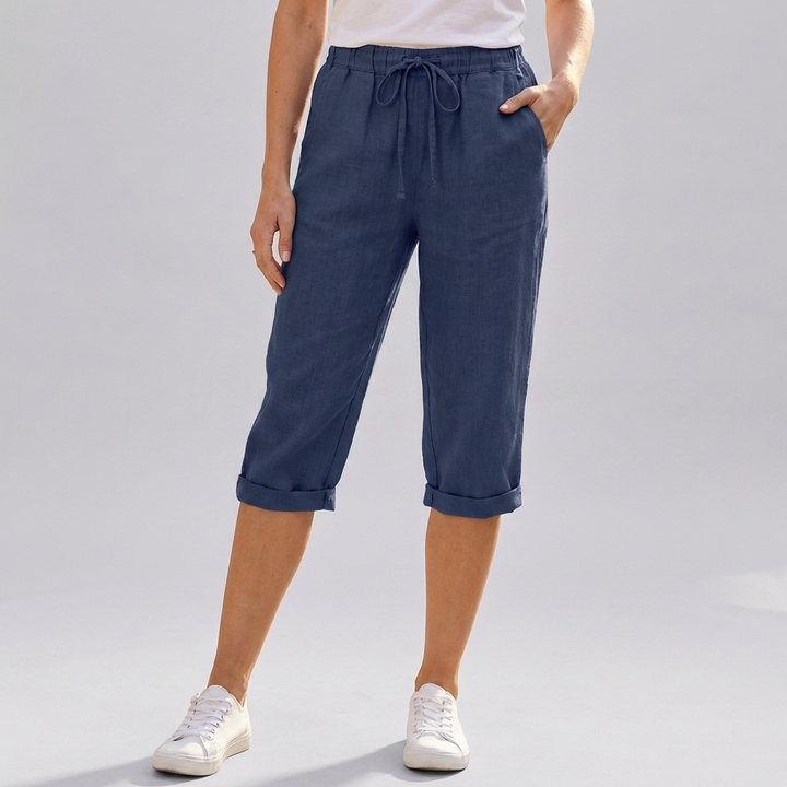 Naisten Puuvilla-Linssi Harem Polvenpituus Shortsit