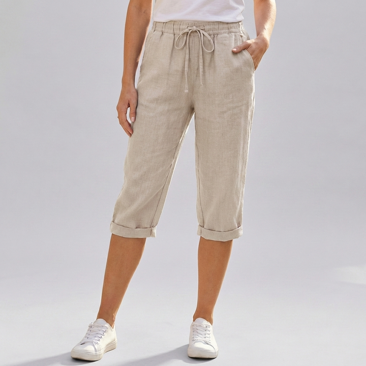 Naisten Puuvilla-Linssi Harem Polvenpituus Shortsit